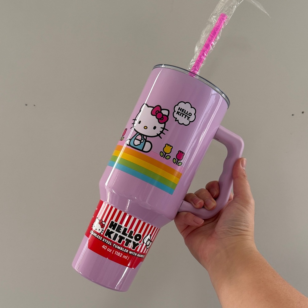 Hello Kitty Lavender Party Tumbler with Straw